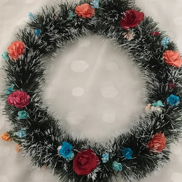Fun wreath! For your front door! Perfect for Spring, Handcrafted. - Picture 3 of 4
